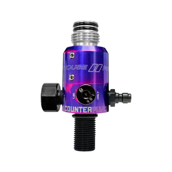 Powerhouse Counterpunch Standard Body Cotton Candy acid wash paintball tank regulator.