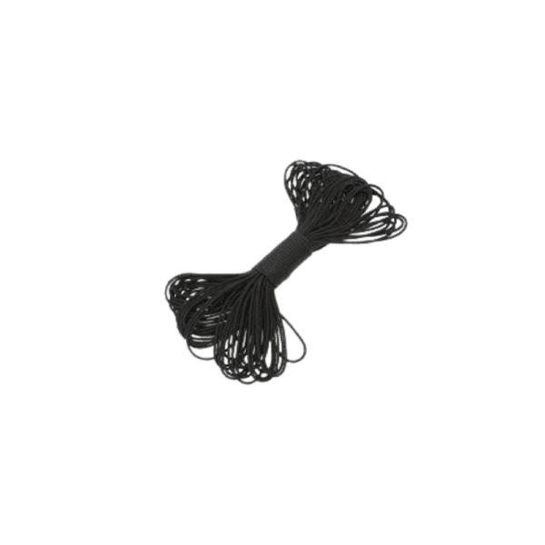 Crosshairs 550 100FT Paracord Parachute Cord in black for outdoor tactical paintball survival kits.
