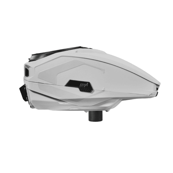 CRBN DRV Loader 250 gray electronic paintball hopper with digital screen adjustment.