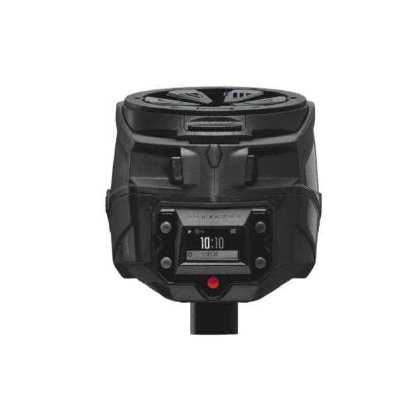 CRBN DRV Loader black electronic paintball hopper with integrated digital screen.