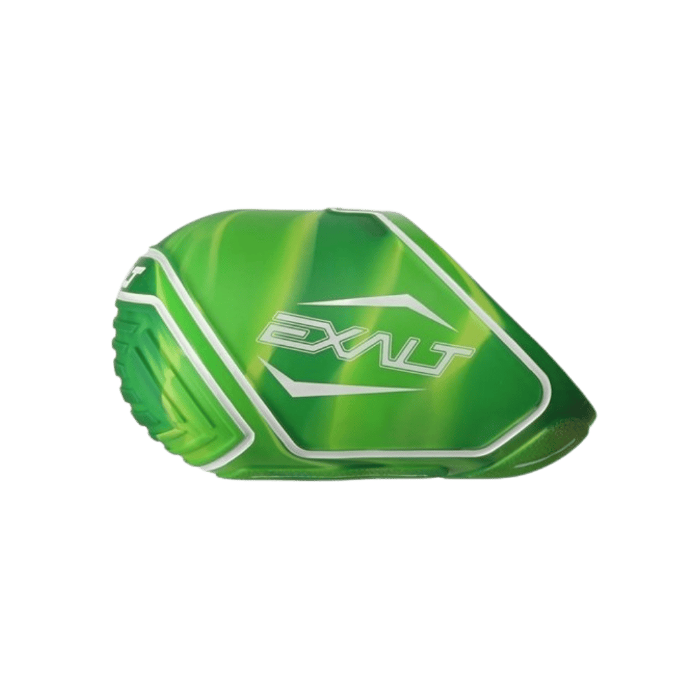 Exalt Tank Cover Lime Swirl non slip paintball carbon fiber air tank protective sleeve.