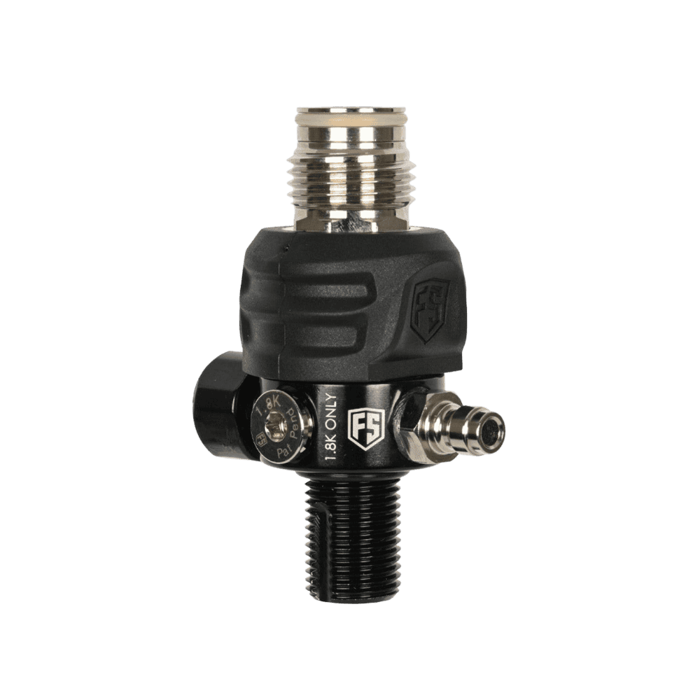 First Strike Anti-Hero Reg 4.5K rotational 4500 psi paintball tank regulator head.
