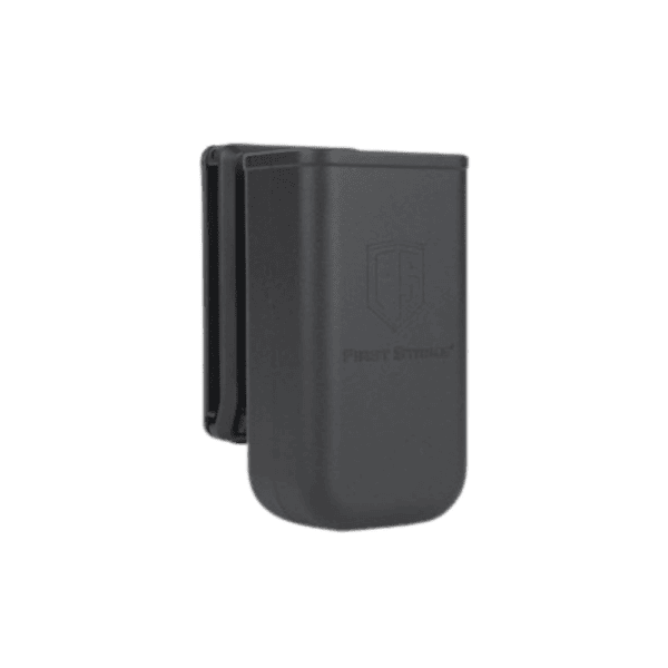 First Strike FSC Mag Pouch Single in black for tactical paintball pistol setups.