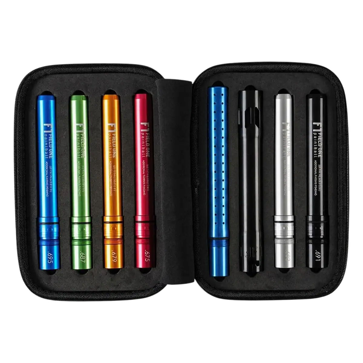 field one acculock barrel kit | gloss black / gloss blue tip | new