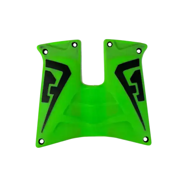field one force rubber grip panels lime green / black