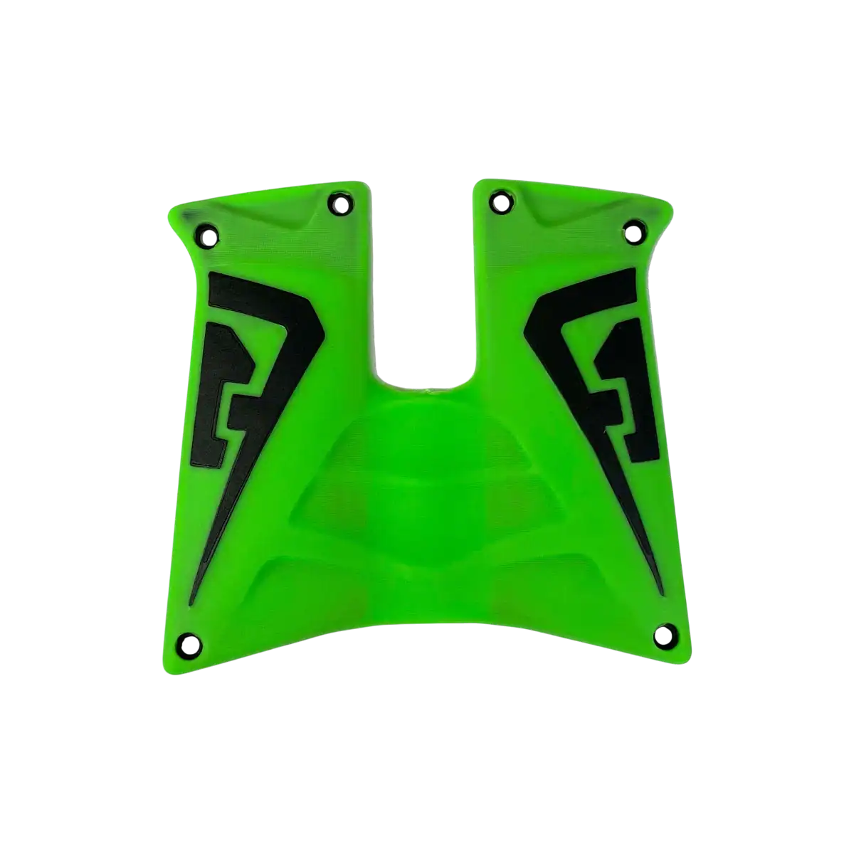 field one force rubber grip panels lime green / black