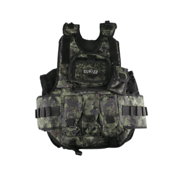GXG Tactical Vest Digi Green digital camo paintball load bearing armor vest.