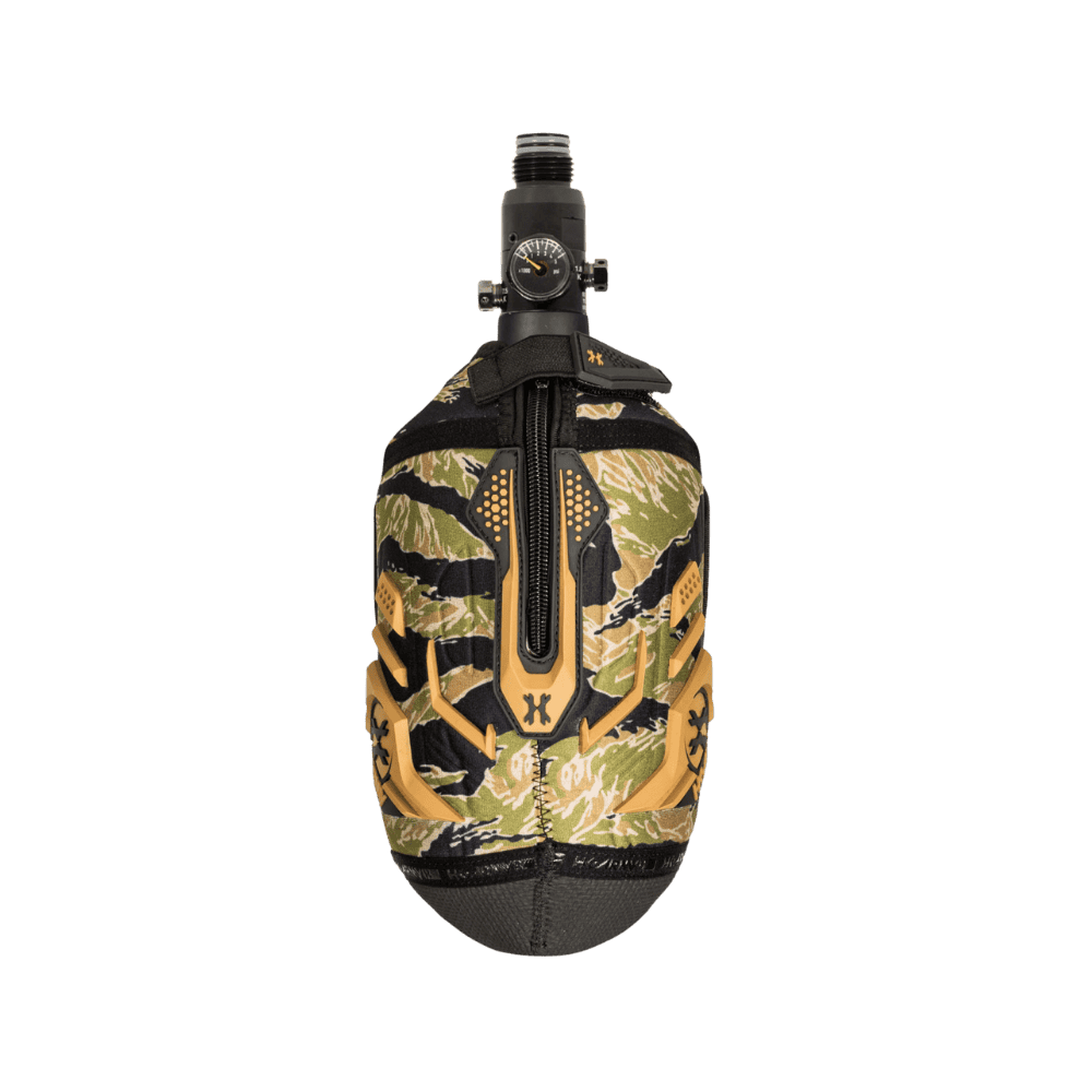 Hardline Armoured Tank Cover TigerStripe neoprene paintball air system protector sleeve.