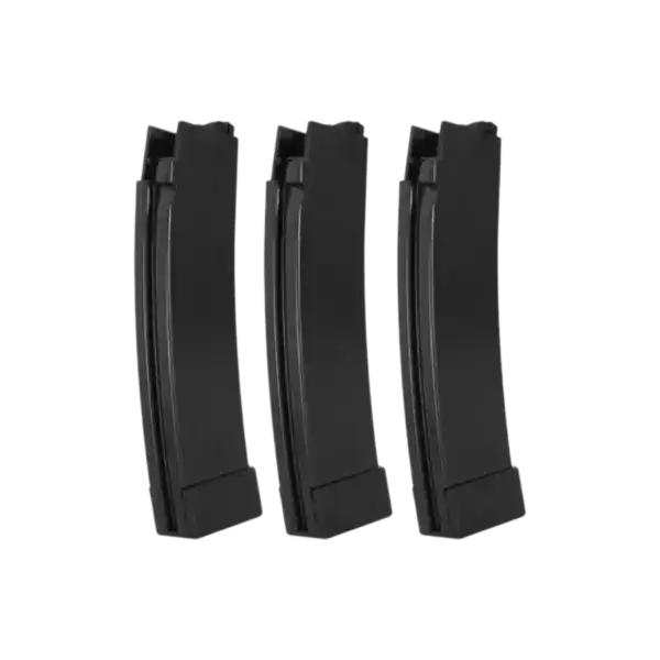 EVO CZ Scorpion EVO 3-A1 75 Round Magazines in solid black finish for 6mm airsoft paintball play.