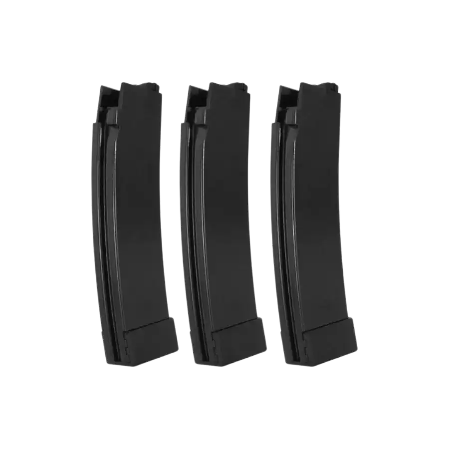 EVO CZ Scorpion EVO 3-A1 75 Round Magazines in solid black finish for 6mm airsoft paintball play.