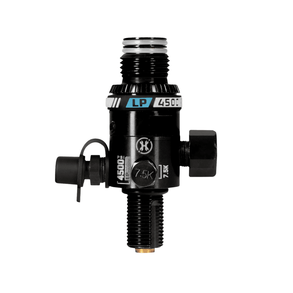 HK Army LP3 REGULATOR 250psi - 300psi Black low pressure paintball compressed air tank regulator.