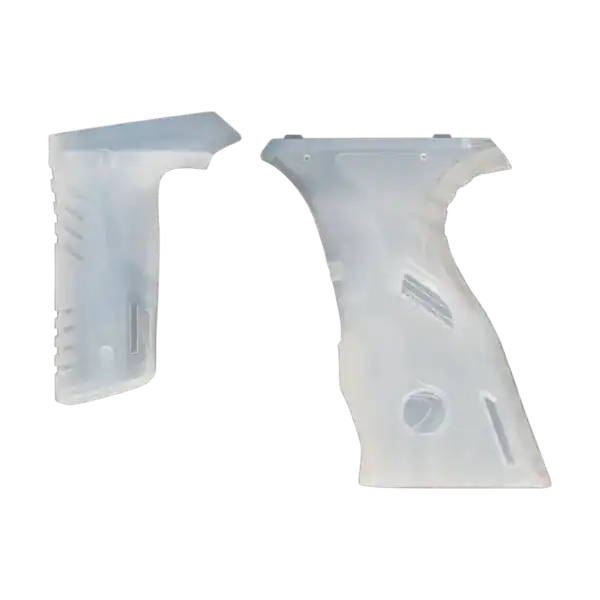 DYE MXR Sticky Grip Kit in clear for paintball markers.