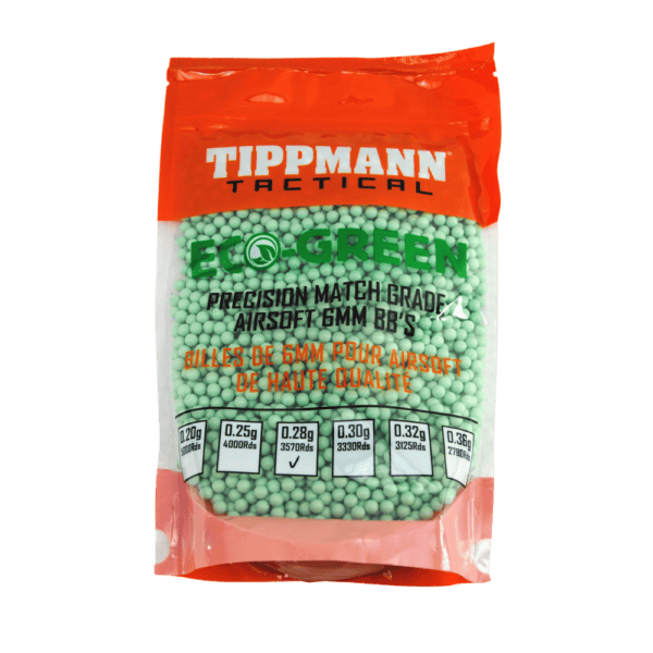 Tippmann Tactical ECO BB 25 Gram 1KG Bag Light Purple paintball training ammunition.