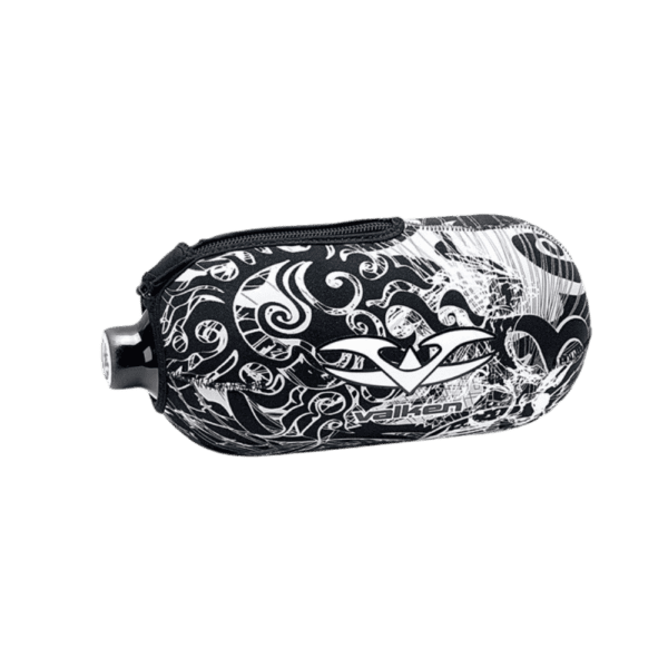 Valken Redemption Bottle Cover Black Gold 45cuin non slip paintball carbon fiber tank protective sleeve.