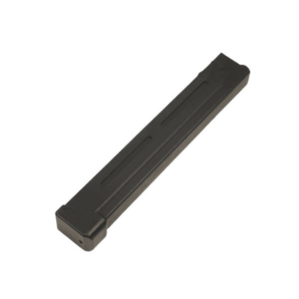 Valken SMG Mid Cap 110rd mag in black for ASL 45 paintball cross-training rifles.