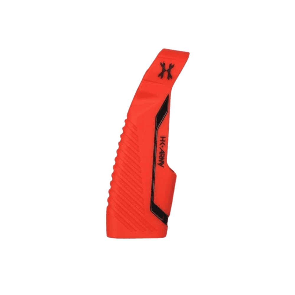 HK Army Vice Grip Axe red black anti slip paintball marker regulator silicone sleeve.