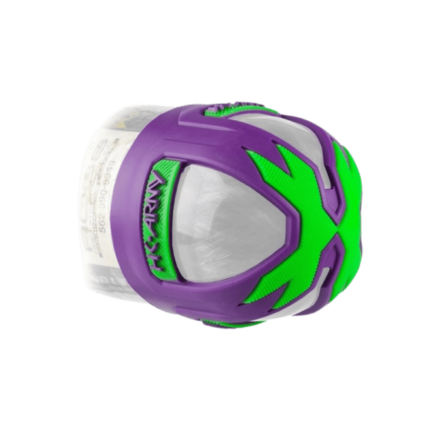 HK Army Vice Tank Grip Purple Neon Green anti slip paintball carbon fiber bottle protector boot.