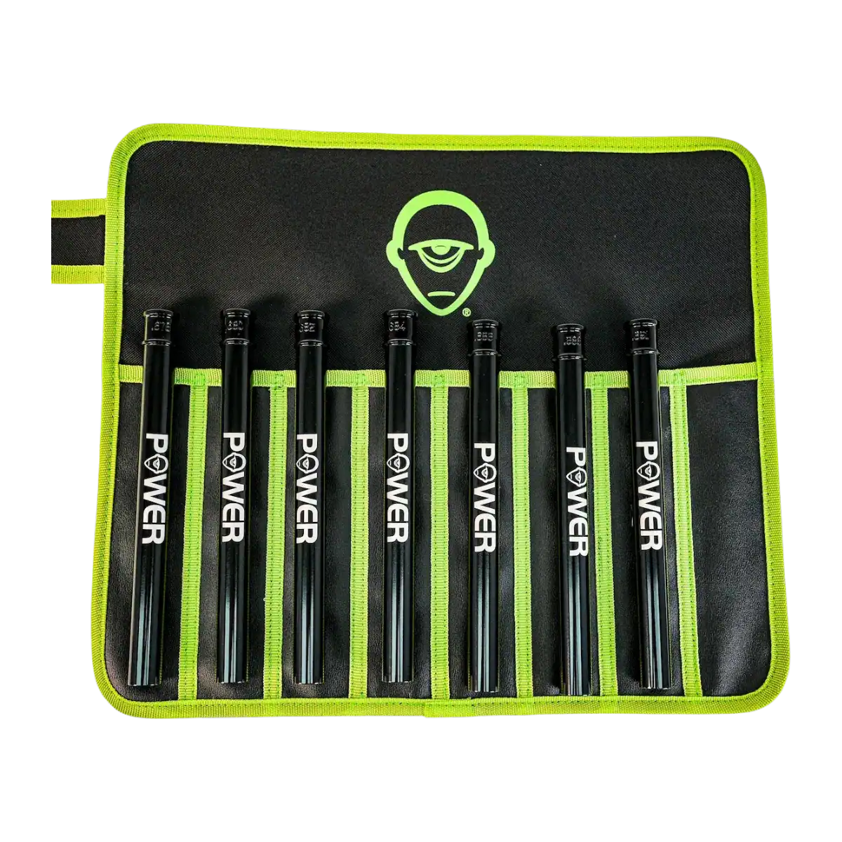 Smart Parts Freak Power barrel insert kit black aluminum 7-piece set for paintball markers.