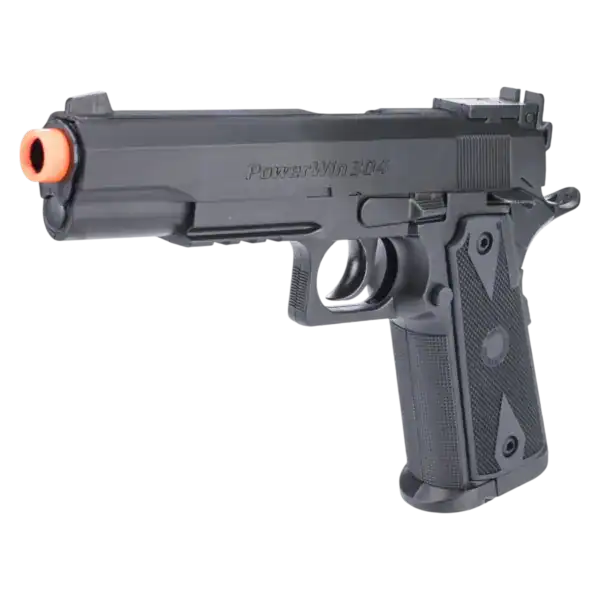 Win Gun High Power 1911 CO2 airsoft pistol sidearm in black color wingun-27061a__50199.webp