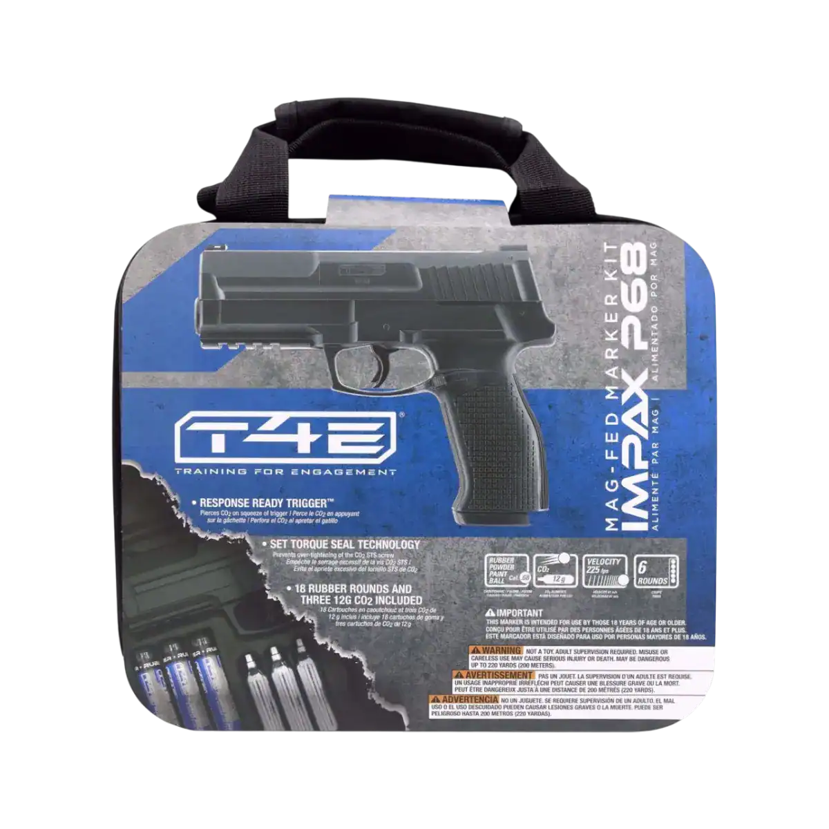 t4e impax p68 | c02 .68 cal black | 7.5j | new