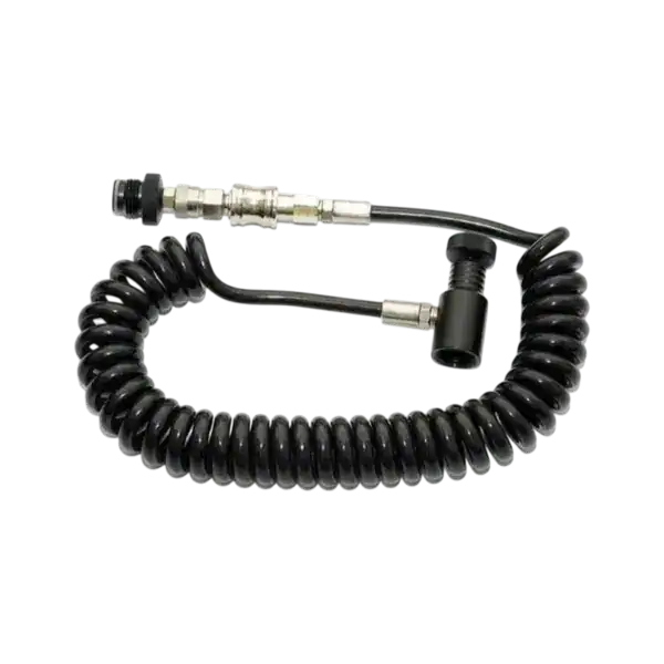 HK Army Remote Coil QD Slide Check paintball remote line on a white background.