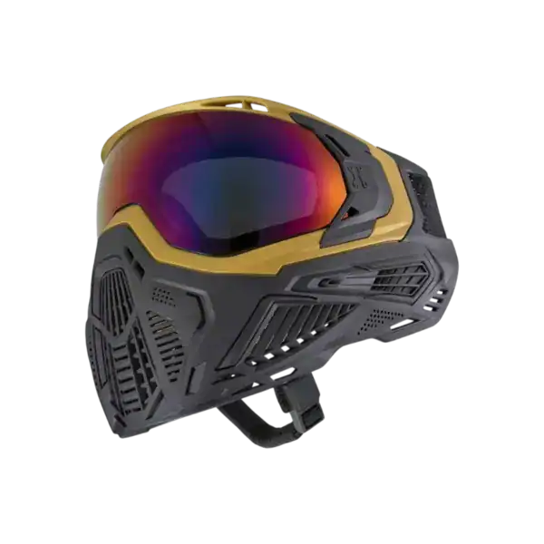 HK Army SLR Goggle System MIDAS gold paintball mask with Fusion lens shown in 1cn4n__07163_2.webp.