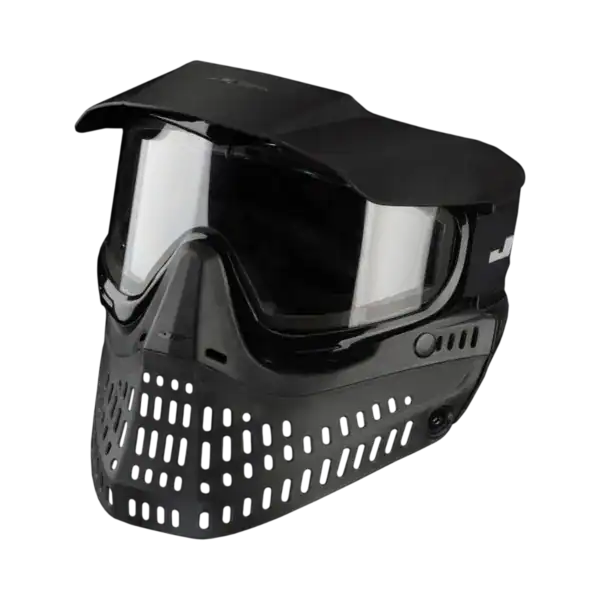 JT Proflex Goggle in black with clear lens for premium paintball face protection.