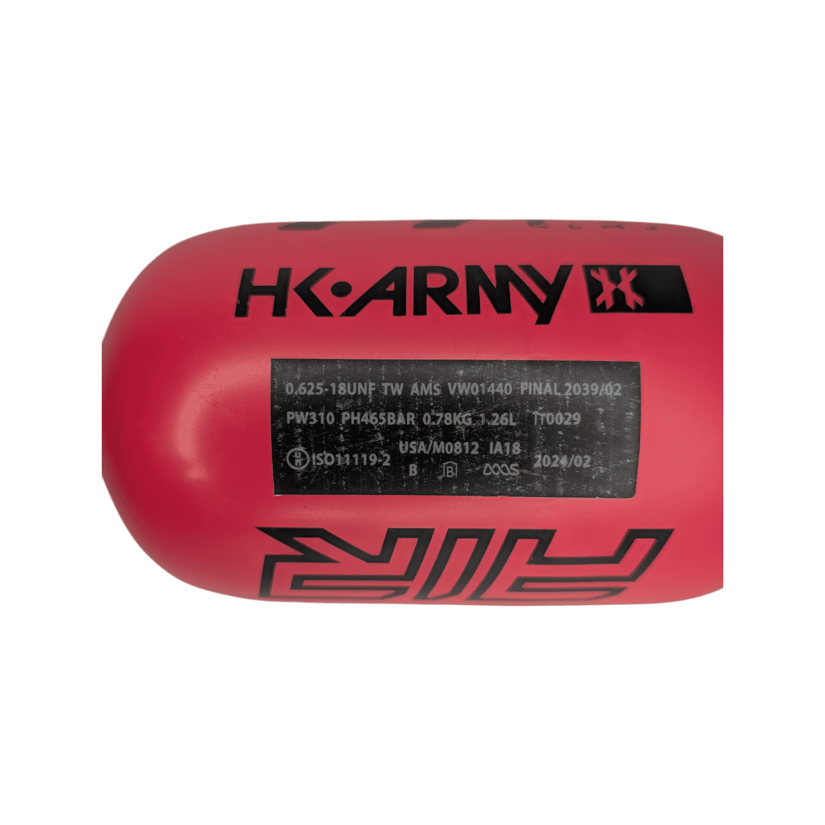 hk alpha air 77 bottle, ignite used