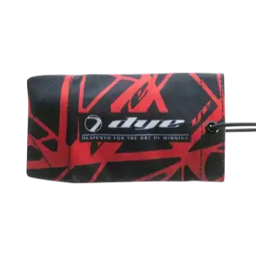 DYE Barrel Cover UL Red paintball safety barrel sock.
