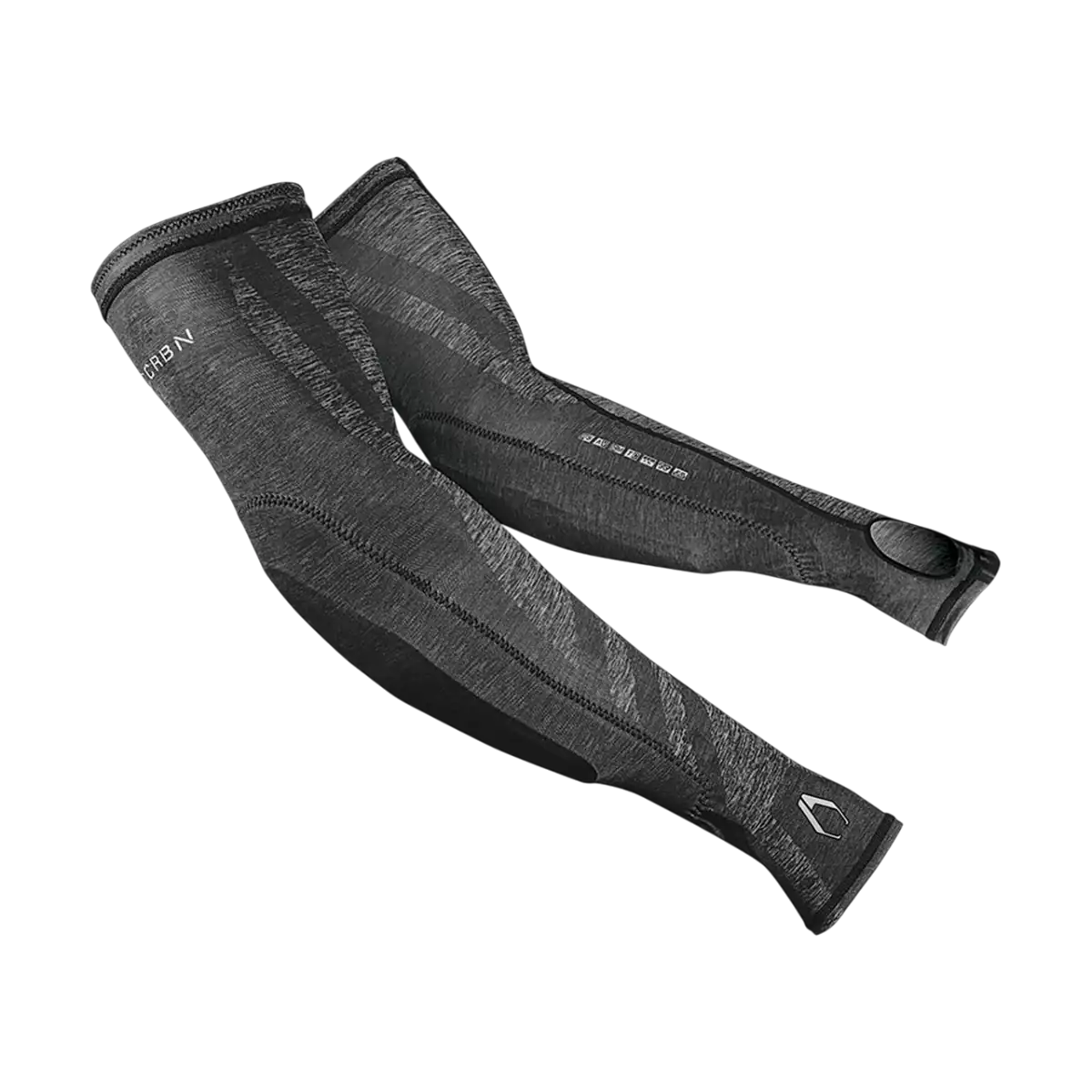 CRBN SC Elbow Sleeves Grey Heather paintball compression pads in size Large.