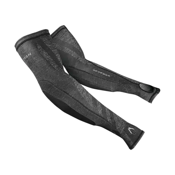 CRBN SC Elbow Sleeves Grey Heather paintball compression pads in size XL.