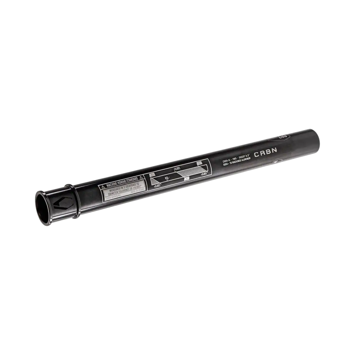 CRBN PWR Insert .689 aluminum barrel insert for paintball markers.