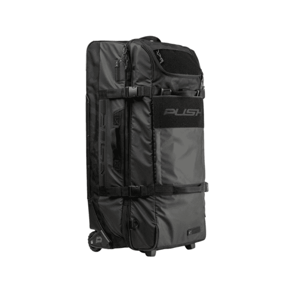 Division One Large Roller Gear Bag black paintball rolling travel luggage backpack.