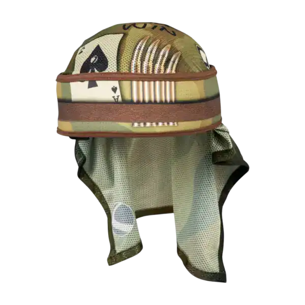 DYE x Halo Head Wrap SKW Nam Camo performance paintball headwear.