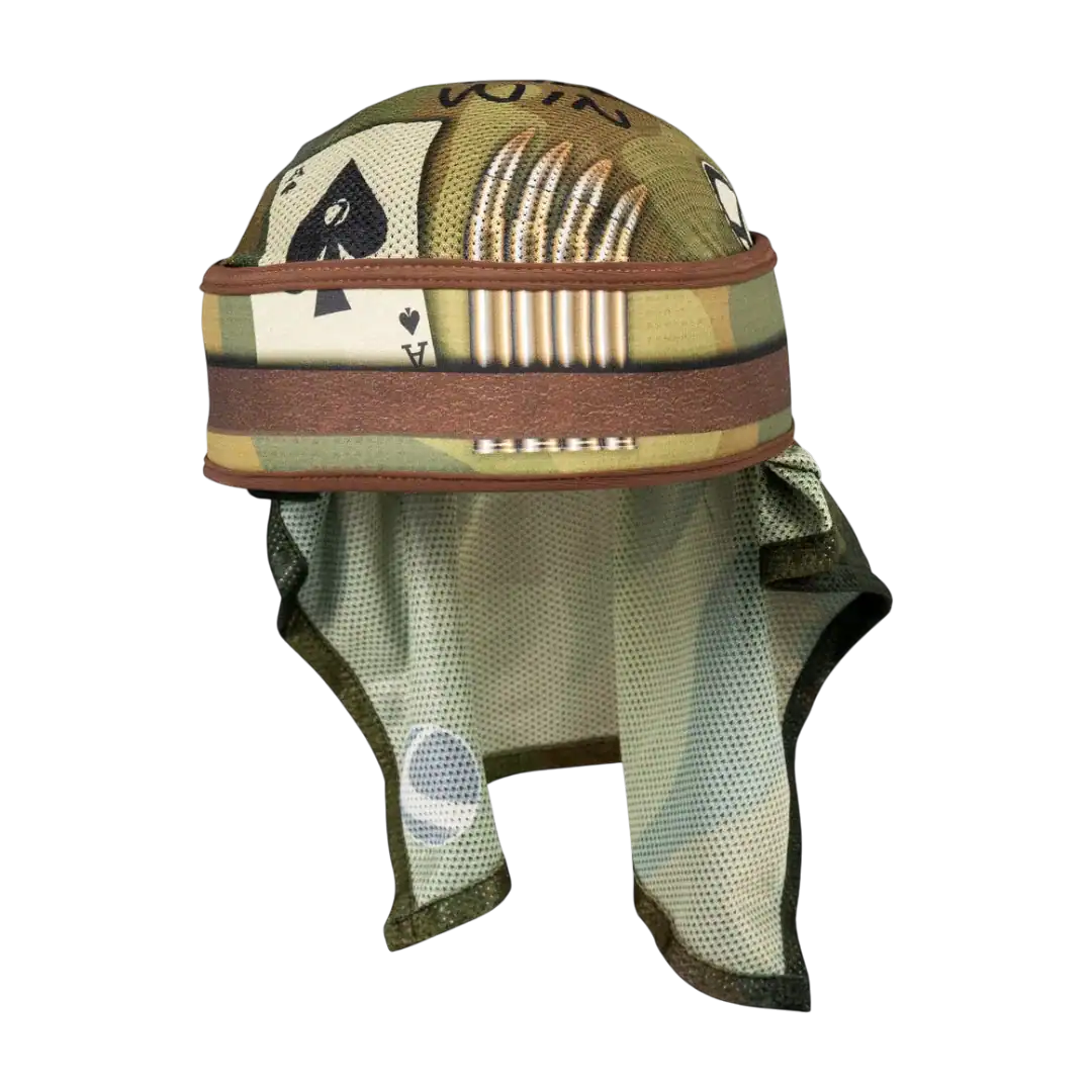 DYE x Halo Head Wrap SKW Nam Camo performance paintball headwear.