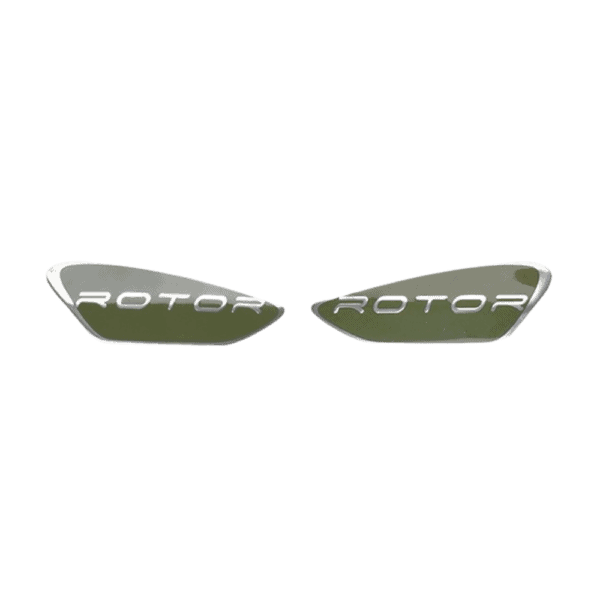 DYE Rotor Bottom Shell Logo Olive replacement paintball loader decals from WC Marker.
