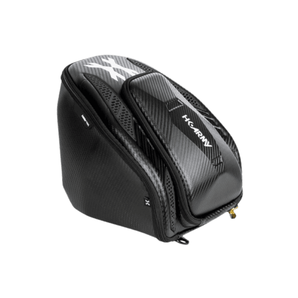 HK Army Exo Paintball Goggle Case Black with Gold Zipper protective mask storage container