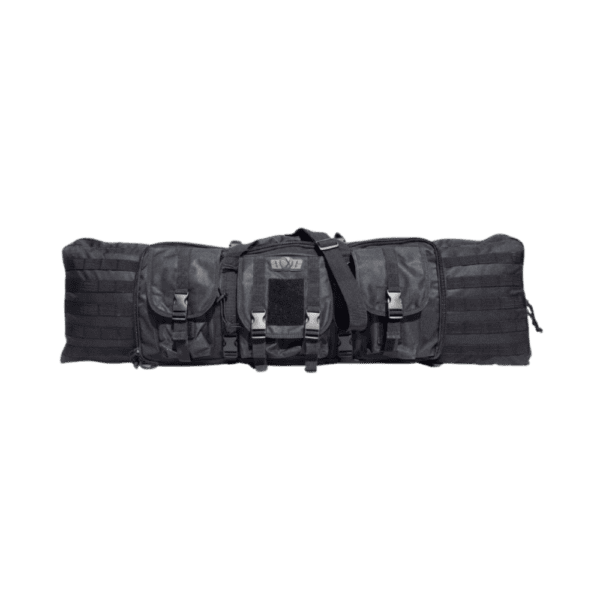 GXG Deluxe Tactical Paintball Gun Case Black 72 inch long rifle storage bag with molle pouches