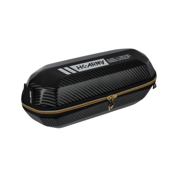 HK Army EXO Tank Case Black Carbon hardshell paintball air system protective cover.