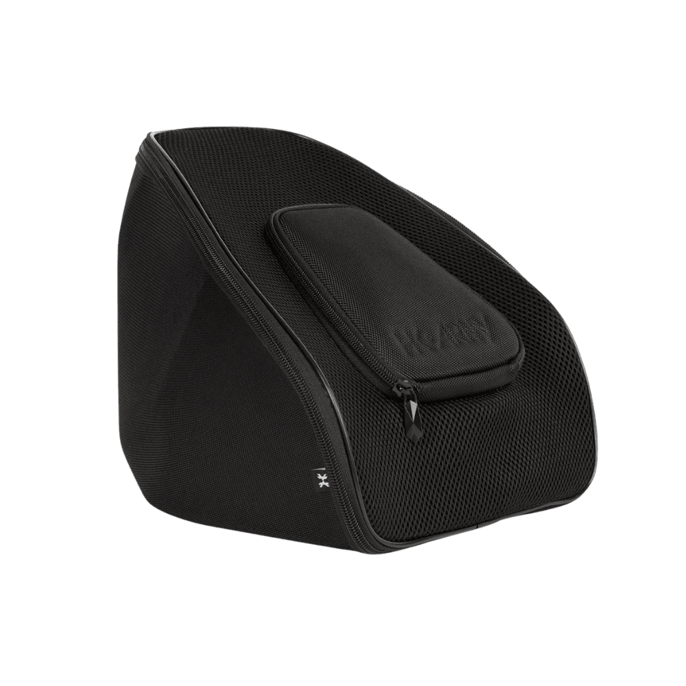 HSTL Paintball Goggle Case Black protective mask storage bag with carabiner clip