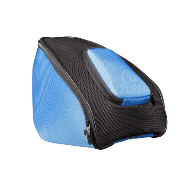 HSTL Paintball Goggle Case Blue protective mask storage bag with carabiner clip