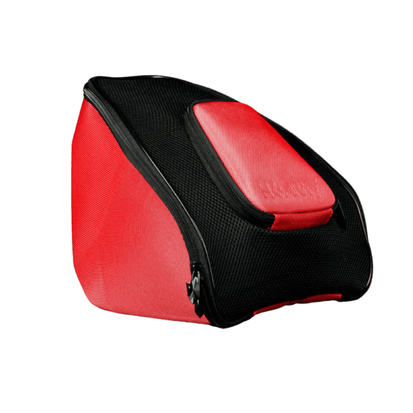 HSTL Paintball Goggle Case Red protective mask storage bag with carabiner clip