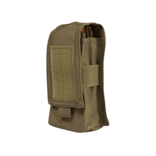 NcStar Double AR/AK/Radio Pouch in Tan for paintball tactical gear configurations.