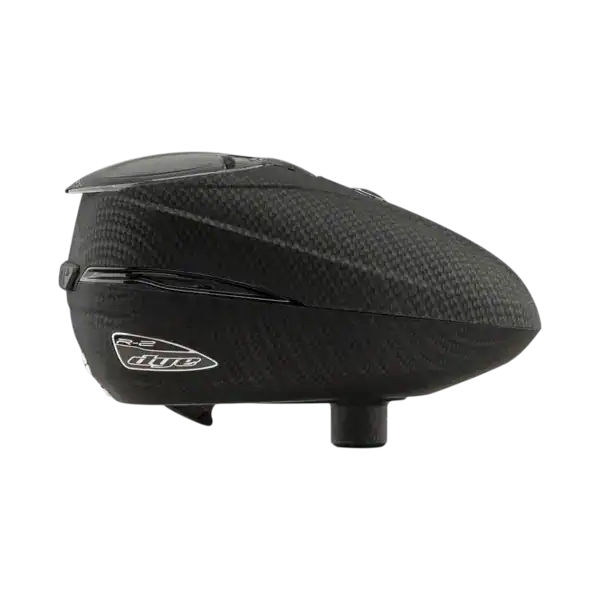 DYE Rotor R2 Paintball Loader in Carbon finish for paintball markers.