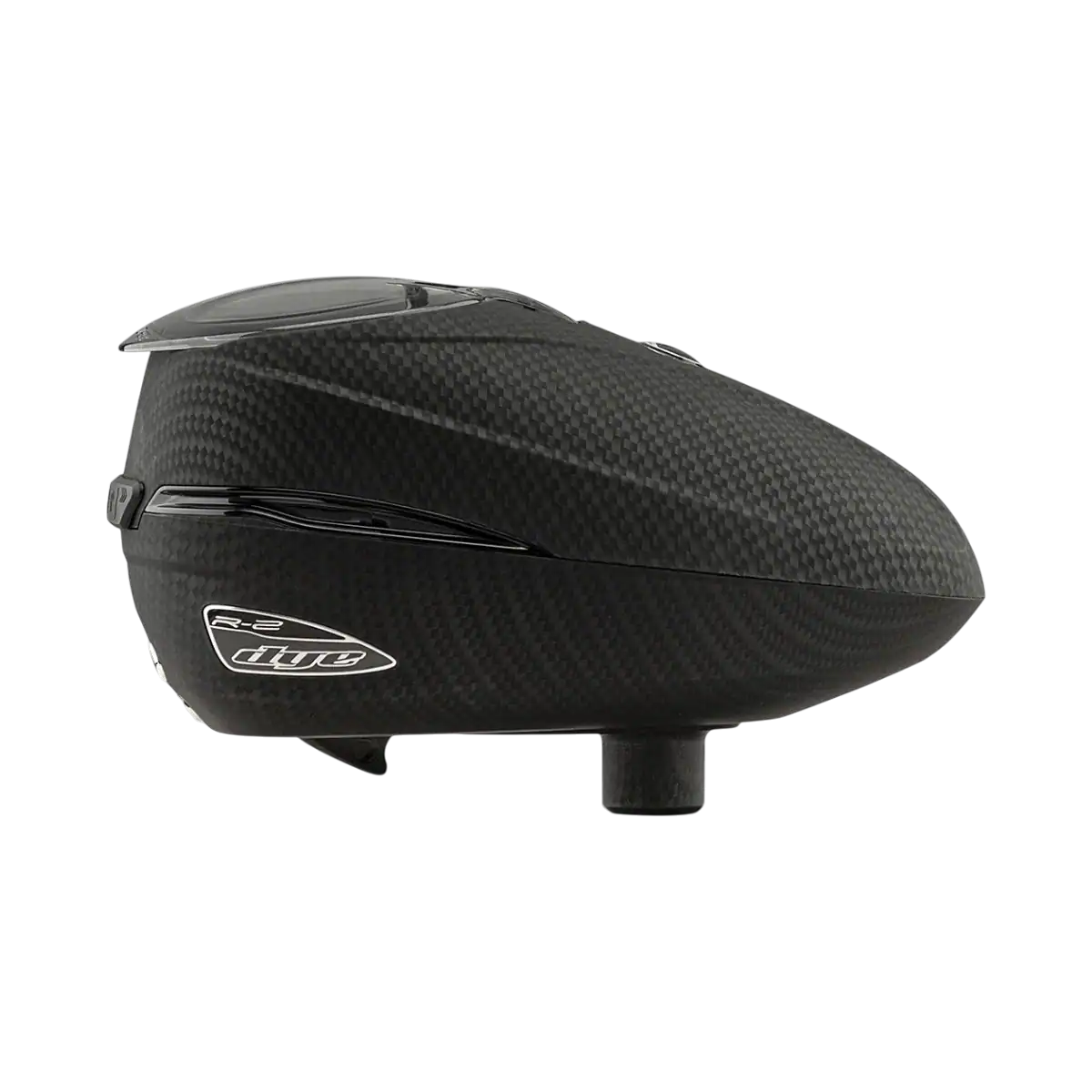 DYE Rotor R2 Paintball Loader in Carbon finish for paintball markers.