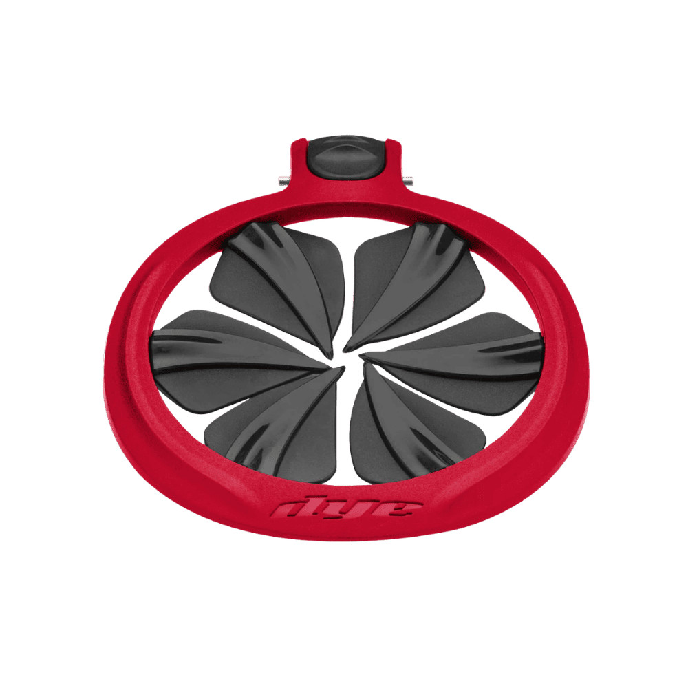 The brand new DYE R2 Loader Quick Feed lidless reloading system in red.