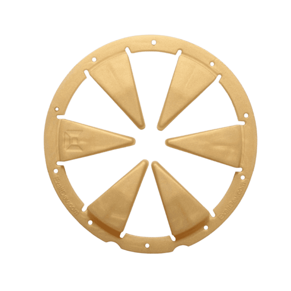 DYE Rotor Feedgate in gold replacement paintball loader speed feed from WC Marker.