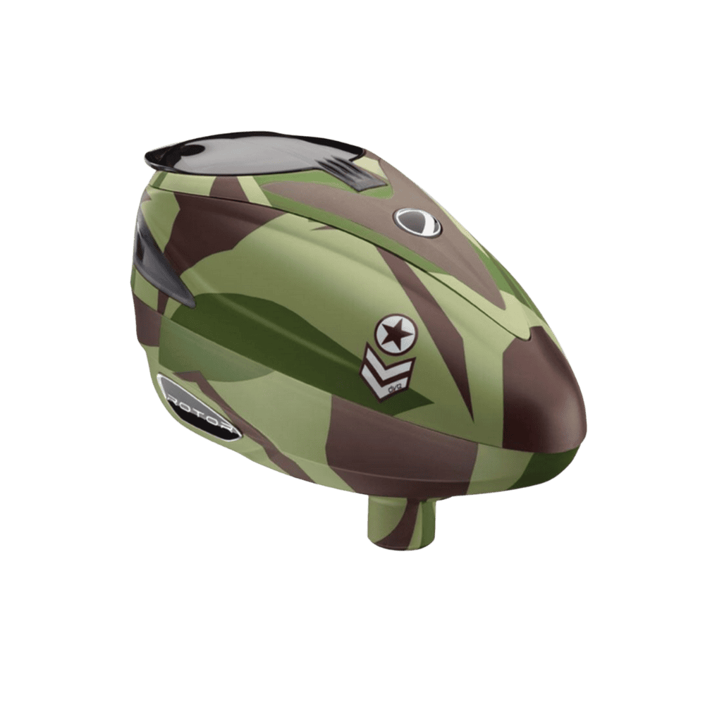 DYE Rotor Shell Only Barracks Olive replacement paintball loader outer body from WC Marker.