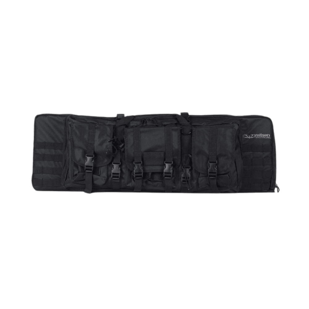Valken Tactical 36 Inch Double Rifle Paintball Gun Case Black padded marker storage bag