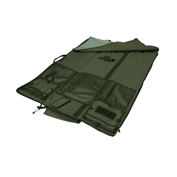 VISM Rifle Case Shooting Mat Black tactical paintball drag bag.